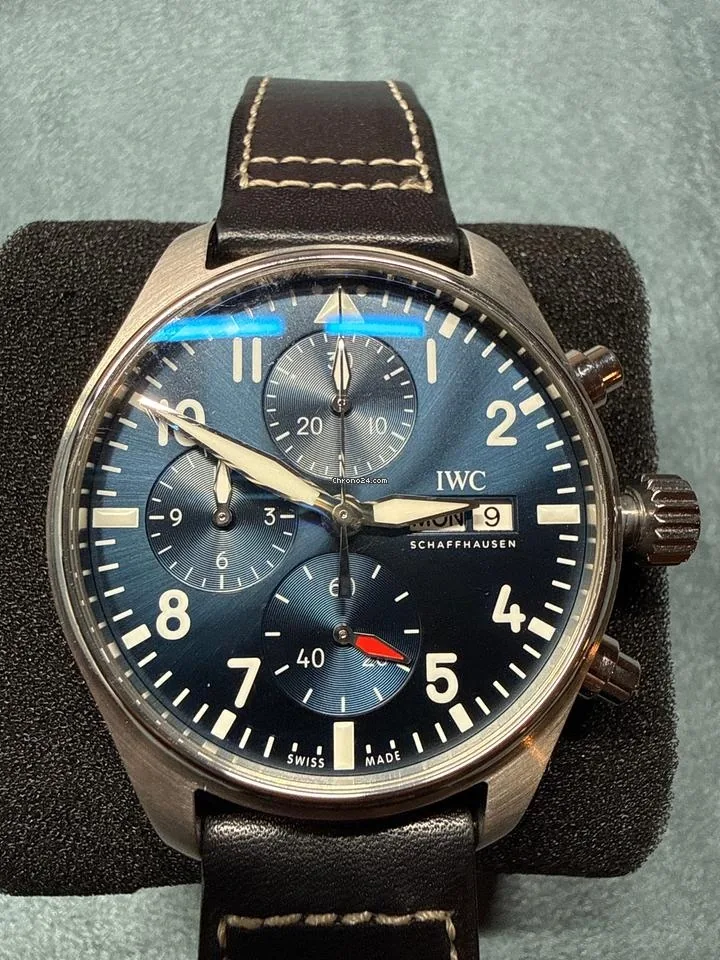 IWC Pilot's Watch Chronographe 41 - Vue cadran zoom