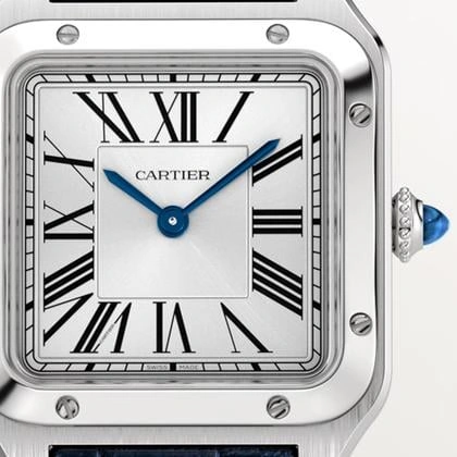 Cartier Santos-Dumont PM - Vue cadran zoom